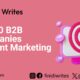 Content Marketing Companies Doing Marketing Right